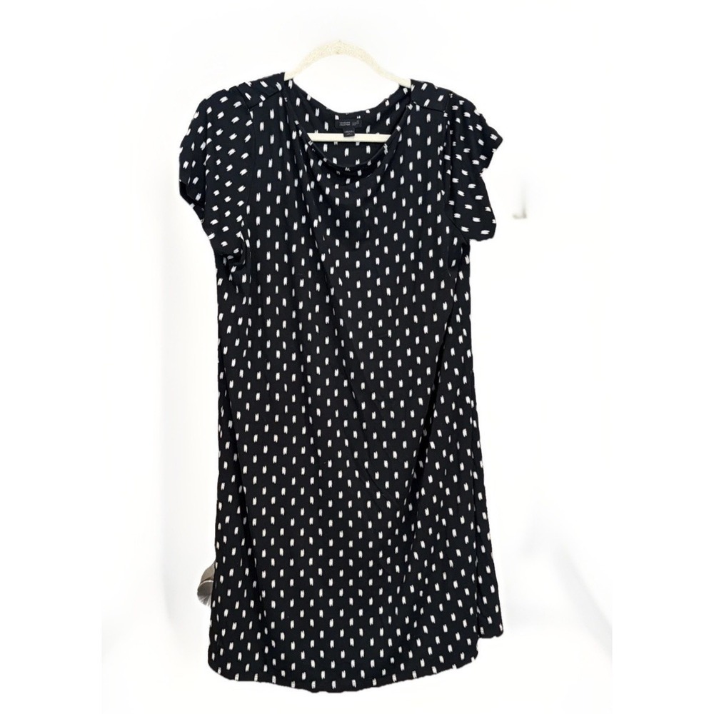 J. Jill Dress L Black Wearever Brushstroke Print Shift Great Maternity Dress🫶
